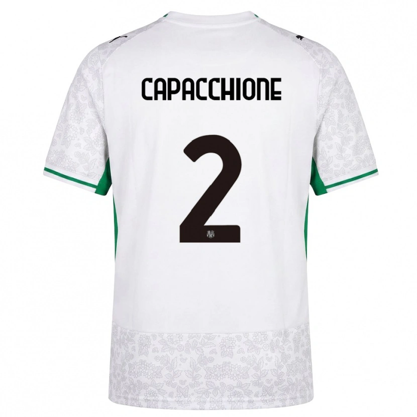 Danxen Damen Cristian Capacchione #2 Weiß Schwarz Grün Auswärtstrikot Trikot 2026/27 T-Shirt