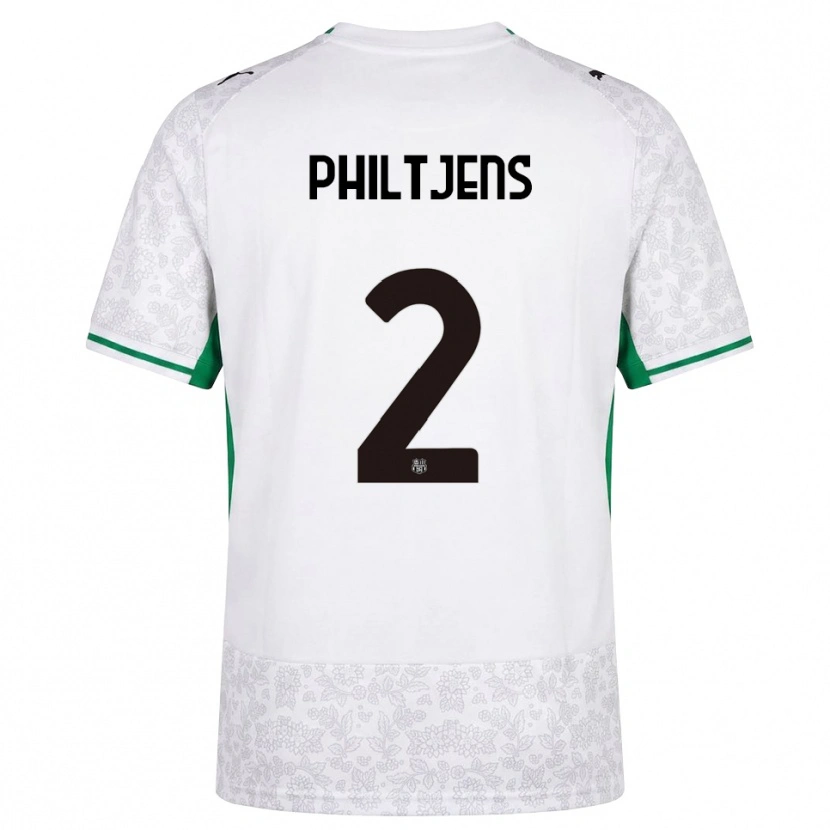 Danxen Damen Davina Philtjens #2 Weiß Schwarz Grün Auswärtstrikot Trikot 2026/27 T-Shirt