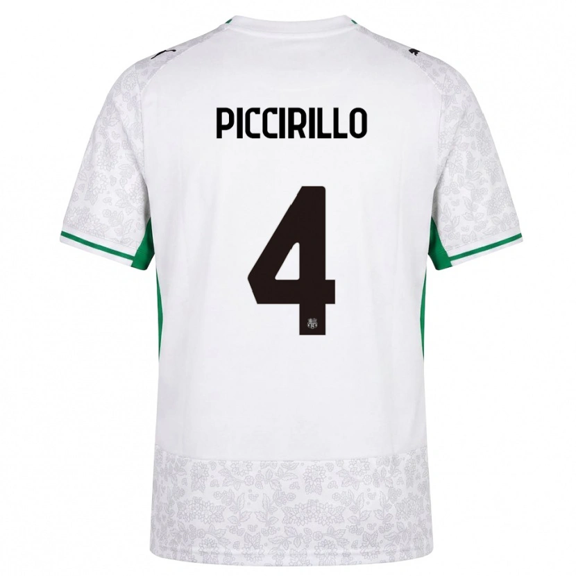 Danxen Damen Michele Piccirillo #4 Weiß Schwarz Grün Auswärtstrikot Trikot 2026/27 T-Shirt