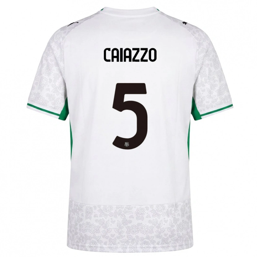 Danxen Damen Sara Caiazzo #5 Weiß Schwarz Grün Auswärtstrikot Trikot 2026/27 T-Shirt