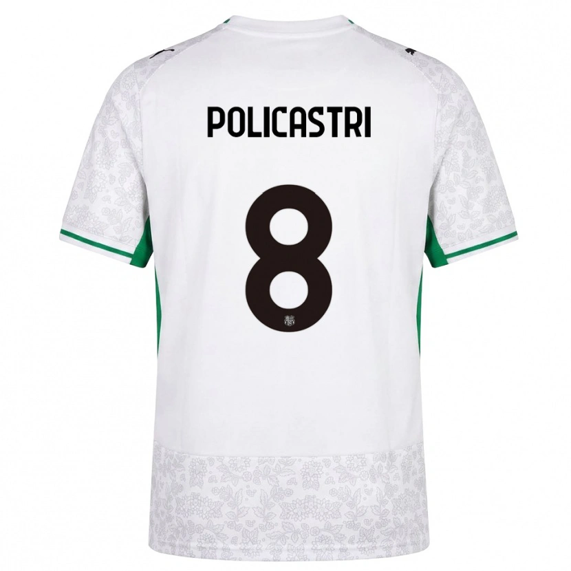 Danxen Damen Giuseppe Policastri #8 Weiß Schwarz Grün Auswärtstrikot Trikot 2026/27 T-Shirt
