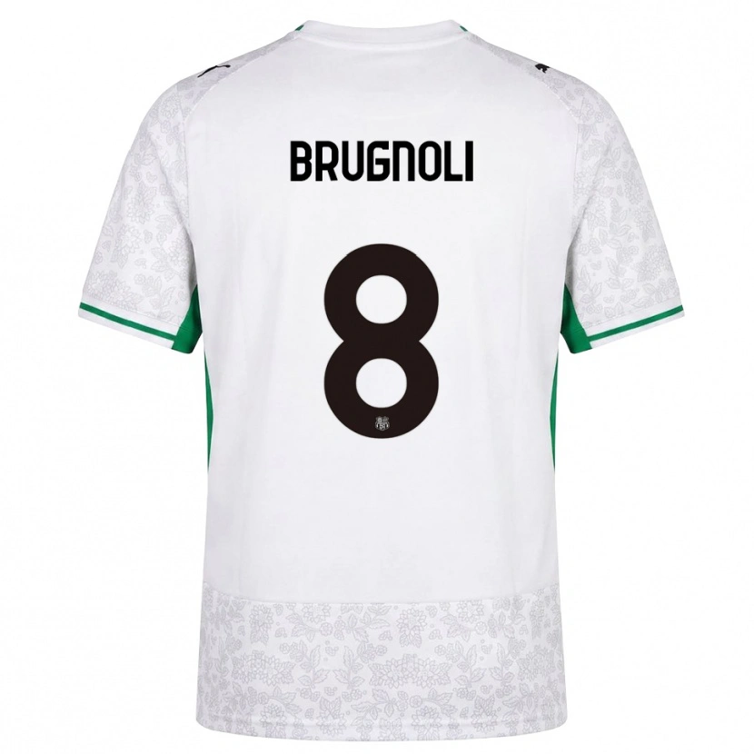 Danxen Damen Giuseppe Brugnoli #8 Weiß Schwarz Grün Auswärtstrikot Trikot 2026/27 T-Shirt