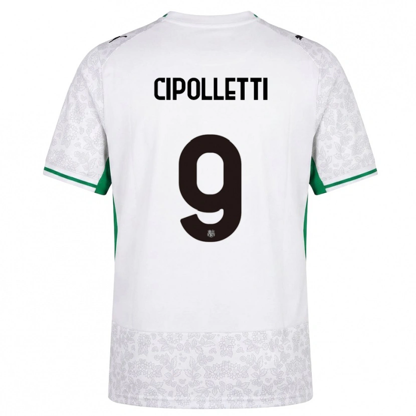 Danxen Damen Matteo Cipolletti #9 Weiß Schwarz Grün Auswärtstrikot Trikot 2026/27 T-Shirt