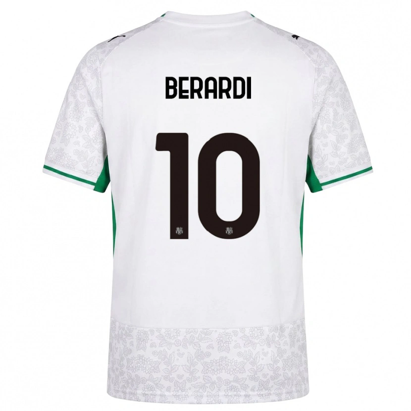 Danxen Damen Domenico Berardi #10 Weiß Schwarz Grün Auswärtstrikot Trikot 2026/27 T-Shirt