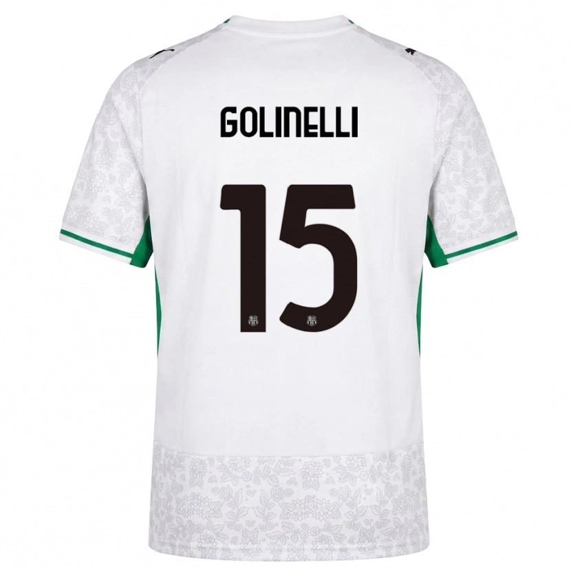 Danxen Damen Emanuele Golinelli #15 Weiß Schwarz Grün Auswärtstrikot Trikot 2026/27 T-Shirt