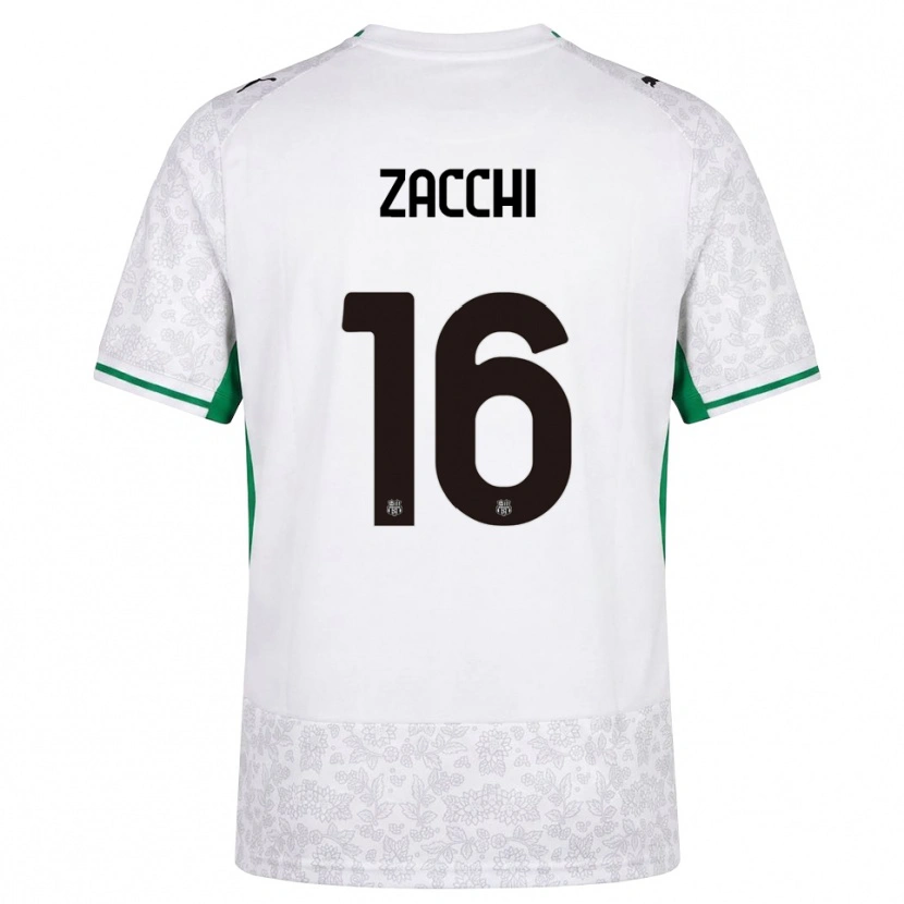 Danxen Damen Gioele Zacchi #16 Weiß Schwarz Grün Auswärtstrikot Trikot 2026/27 T-Shirt