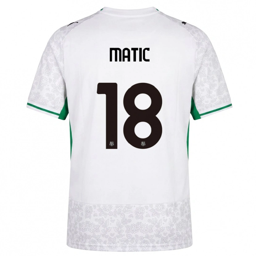 Danxen Damen Nemanja Matić #18 Weiß Schwarz Grün Auswärtstrikot Trikot 2026/27 T-Shirt