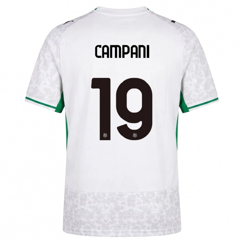 Danxen Damen Andrea Campani #19 Weiß Schwarz Grün Auswärtstrikot Trikot 2026/27 T-Shirt