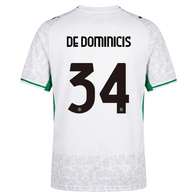 Danxen Damen Diego De Dominicis #34 Weiß Schwarz Grün Auswärtstrikot Trikot 2026/27 T-Shirt