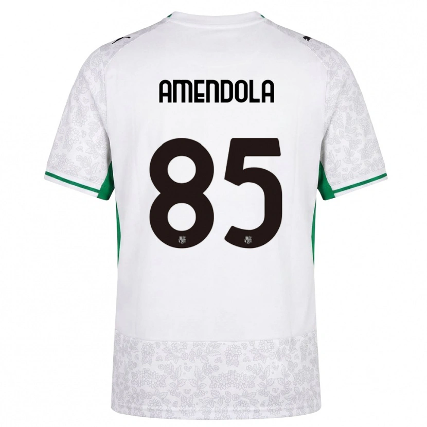 Danxen Damen Catello Amendola #85 Weiß Schwarz Grün Auswärtstrikot Trikot 2026/27 T-Shirt