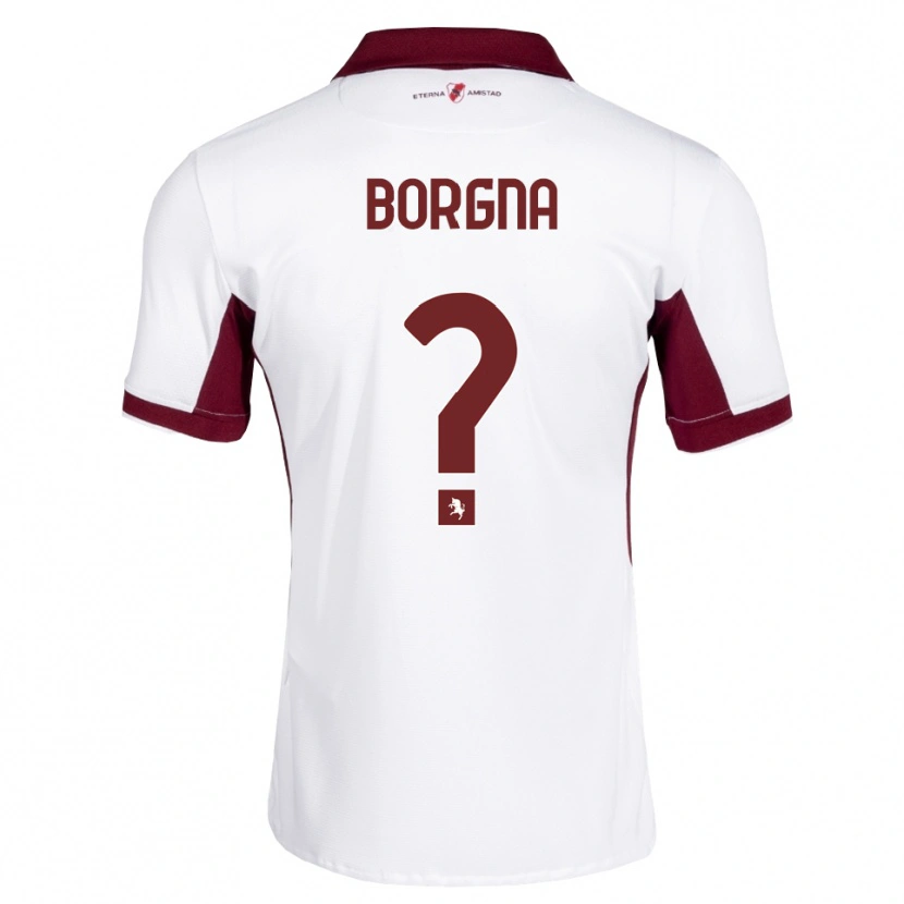Danxen Damen Federico Borgna #0 Burgund Weiß Rot Auswärtstrikot Trikot 2026/27 T-Shirt
