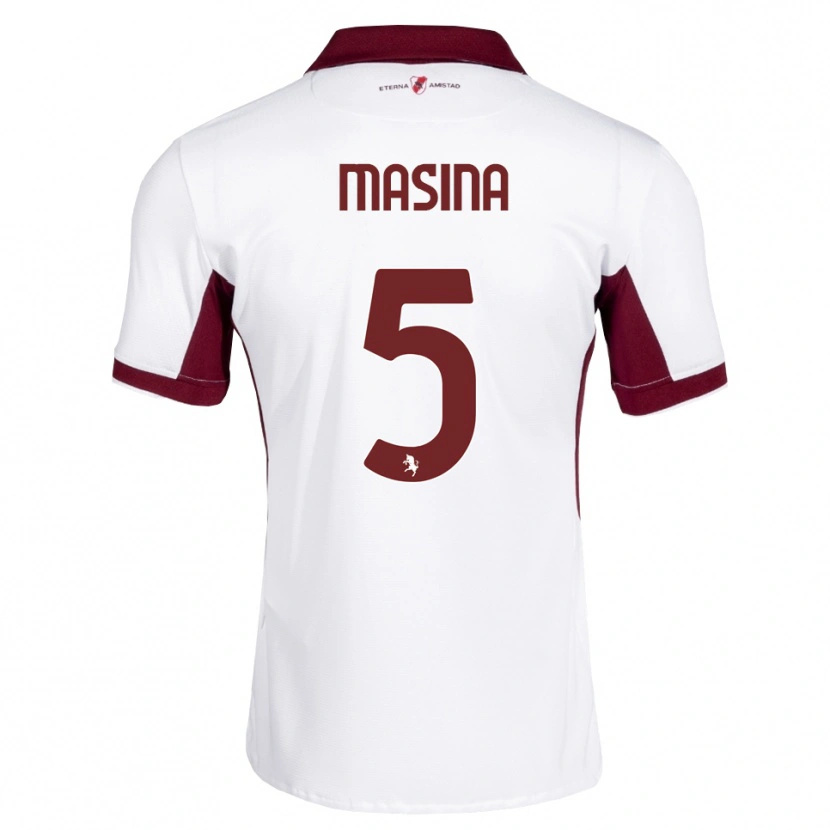 Danxen Damen Adam Masina #5 Burgund Weiß Rot Auswärtstrikot Trikot 2026/27 T-Shirt