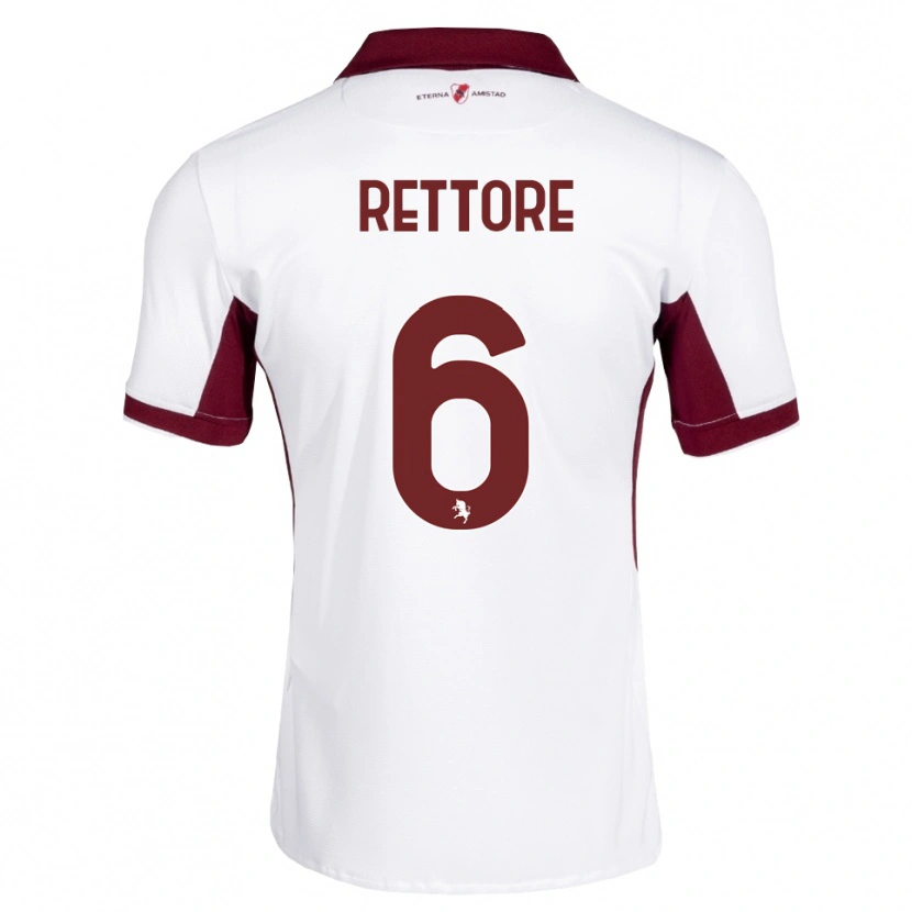 Danxen Damen Mirko Rettore #6 Burgund Weiß Rot Auswärtstrikot Trikot 2026/27 T-Shirt
