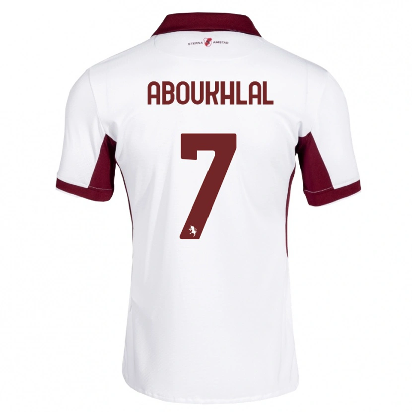 Danxen Damen Zakaria Aboukhlal #7 Burgund Weiß Rot Auswärtstrikot Trikot 2026/27 T-Shirt