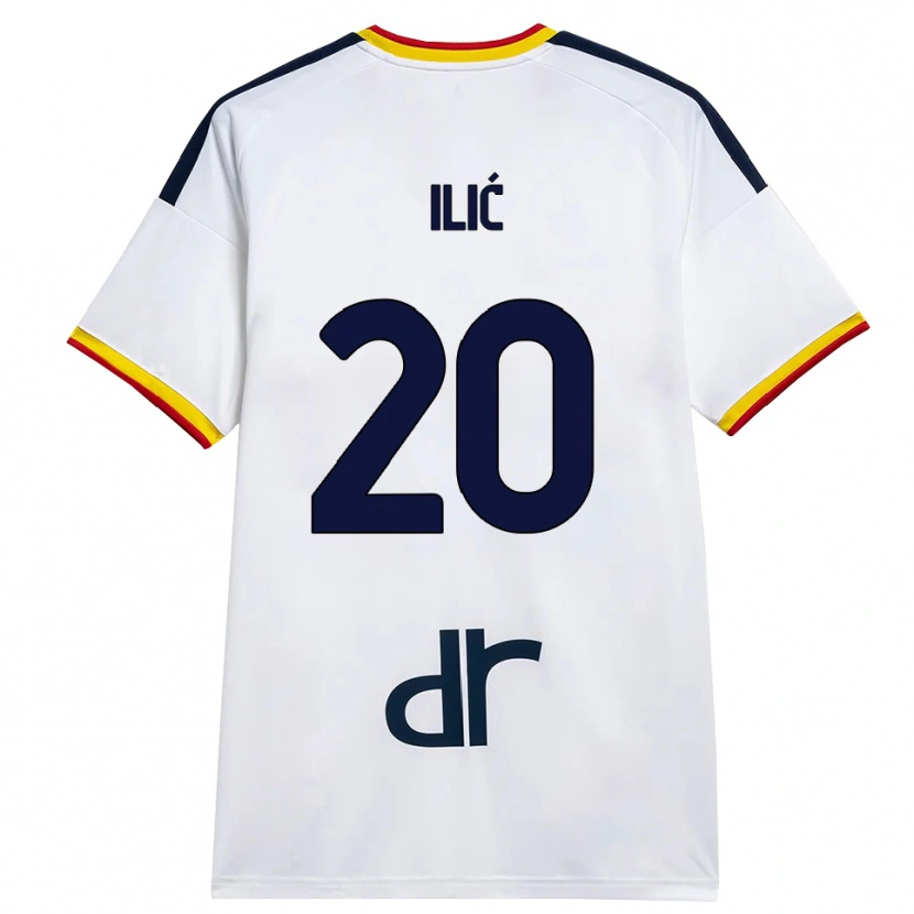 Danxen Damen Ivan Ilić #20 Weiß Gelb Rot Auswärtstrikot Trikot 2026/27 T-Shirt