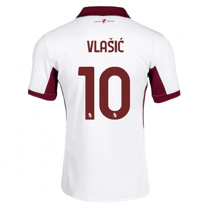 Danxen Damen Nikola Vlašić #10 Burgund Weiß Rot Auswärtstrikot Trikot 2026/27 T-Shirt