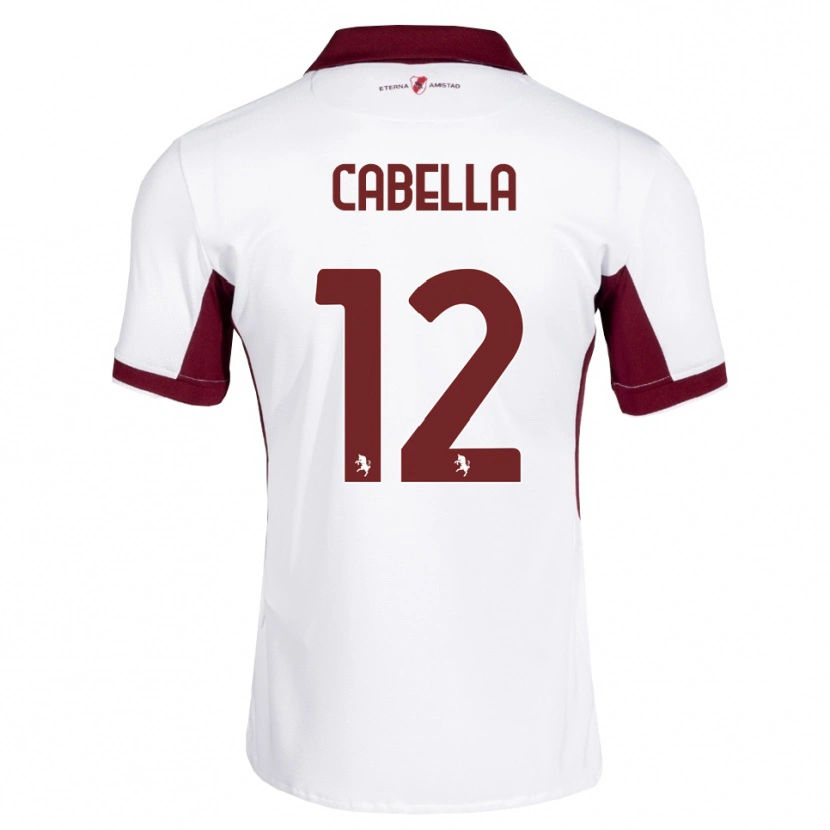 Danxen Damen Matteo Cabella #12 Burgund Weiß Rot Auswärtstrikot Trikot 2026/27 T-Shirt
