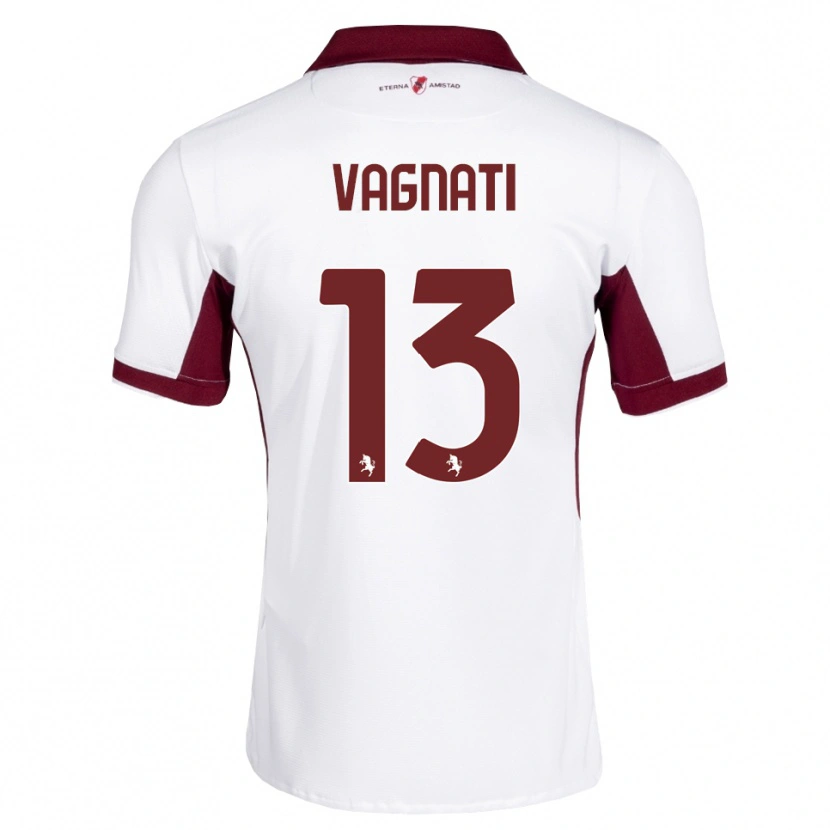 Danxen Damen Manuel Vagnati #13 Burgund Weiß Rot Auswärtstrikot Trikot 2026/27 T-Shirt