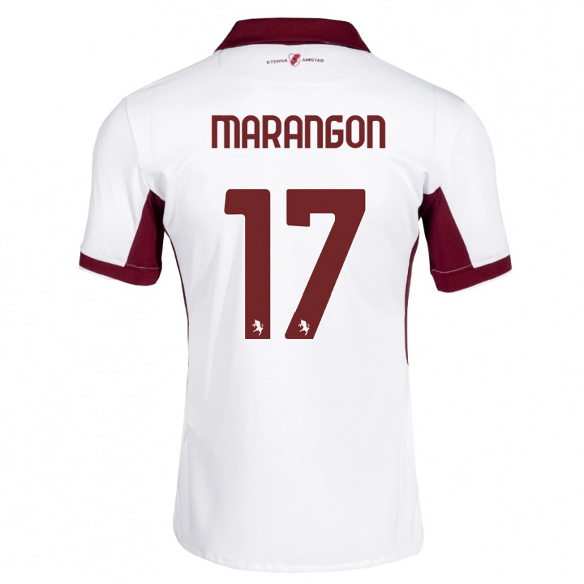 Danxen Damen Riccardo Marangon #17 Burgund Weiß Rot Auswärtstrikot Trikot 2026/27 T-Shirt