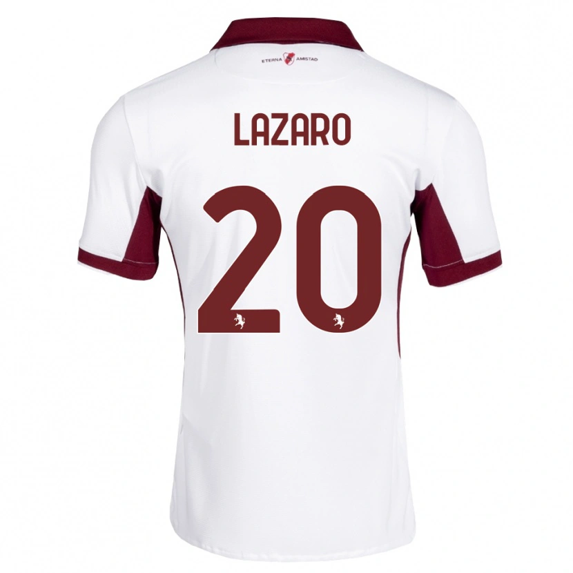 Danxen Damen Valentino Lazaro #20 Burgund Weiß Rot Auswärtstrikot Trikot 2026/27 T-Shirt
