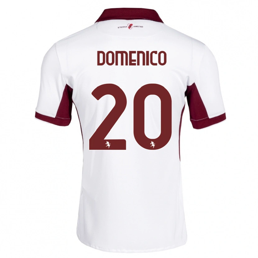 Danxen Damen Domenico Gai #20 Burgund Weiß Rot Auswärtstrikot Trikot 2026/27 T-Shirt