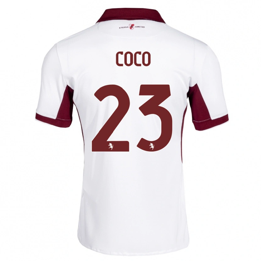 Danxen Damen Saúl Coco #23 Burgund Weiß Rot Auswärtstrikot Trikot 2026/27 T-Shirt