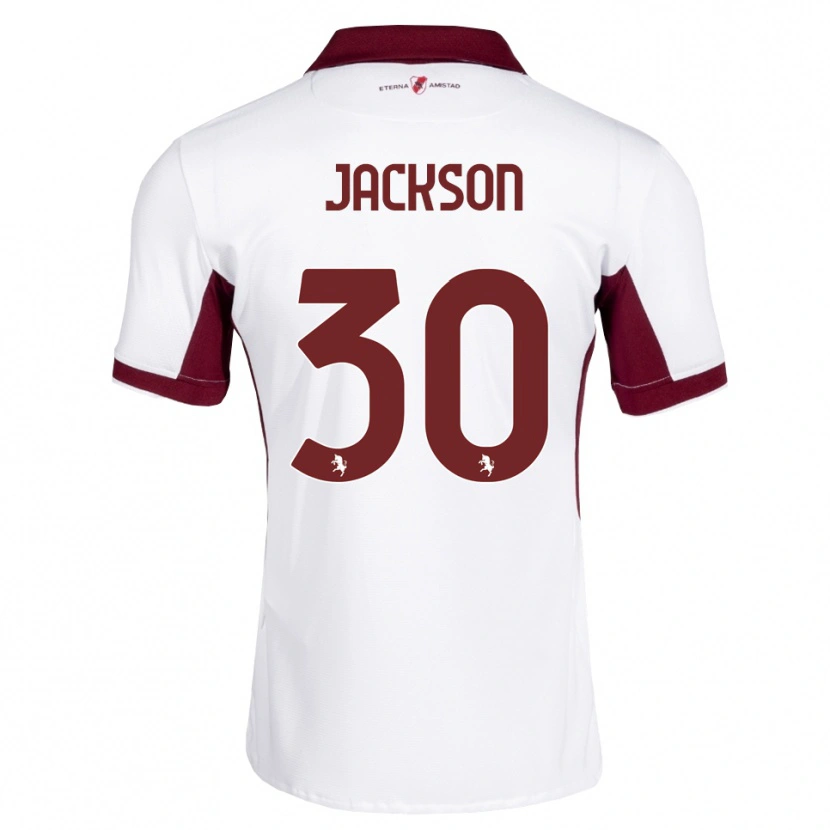 Danxen Damen Michael Jackson #30 Burgund Weiß Rot Auswärtstrikot Trikot 2026/27 T-Shirt