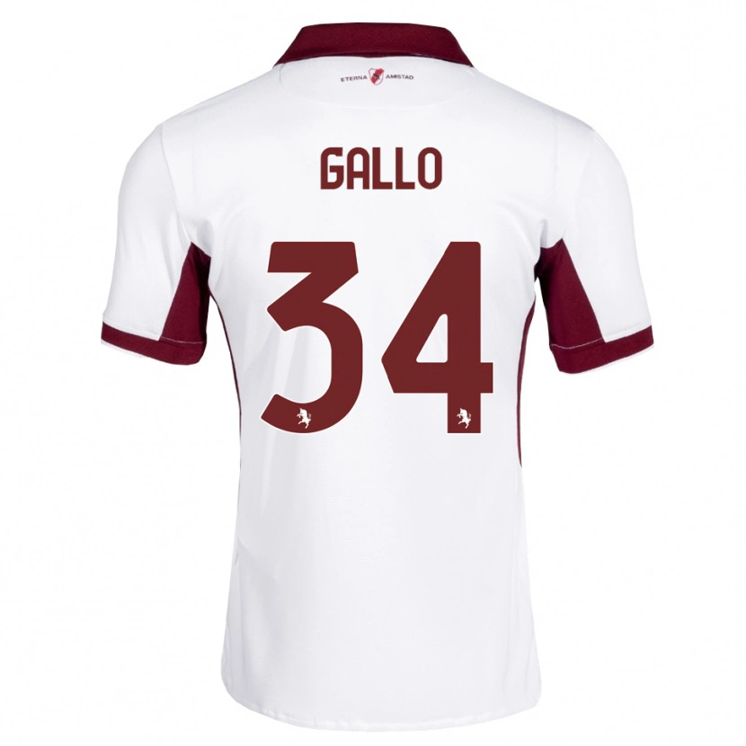 Danxen Damen Tommaso Gallo #34 Burgund Weiß Rot Auswärtstrikot Trikot 2026/27 T-Shirt
