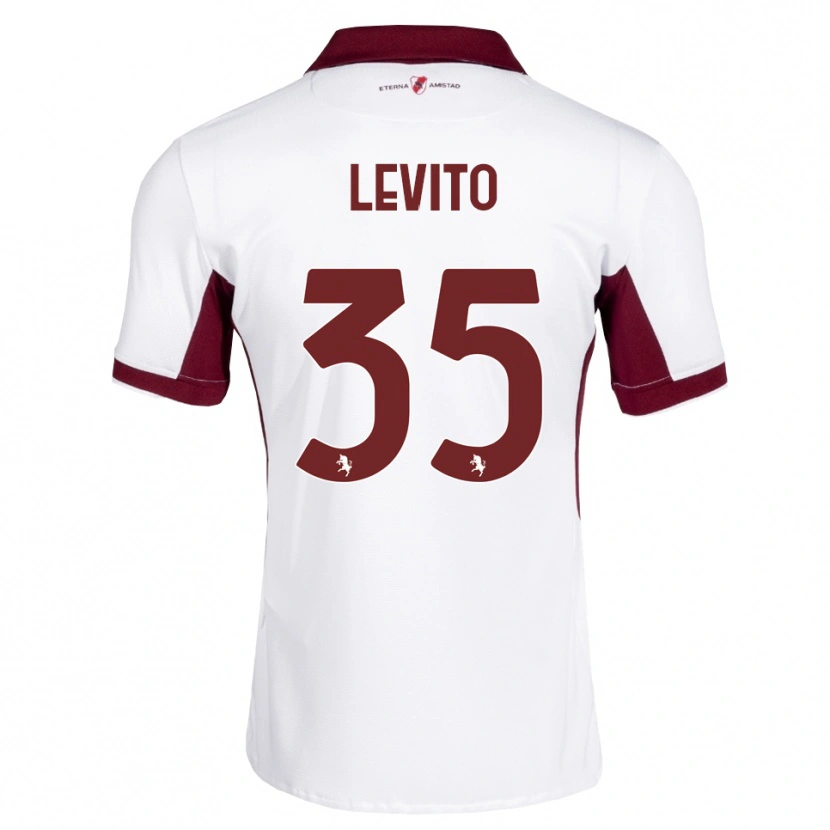 Danxen Damen Isabeau Levito #35 Burgund Weiß Rot Auswärtstrikot Trikot 2026/27 T-Shirt