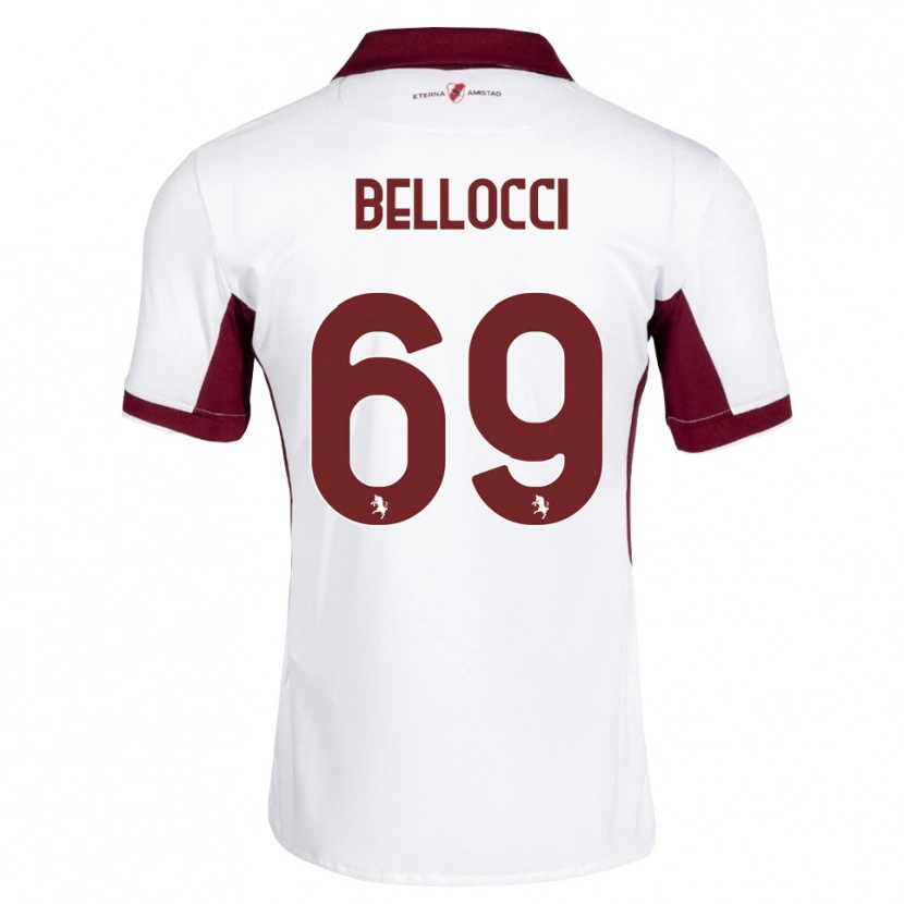 Danxen Damen Andrea Bellocci #69 Burgund Weiß Rot Auswärtstrikot Trikot 2026/27 T-Shirt