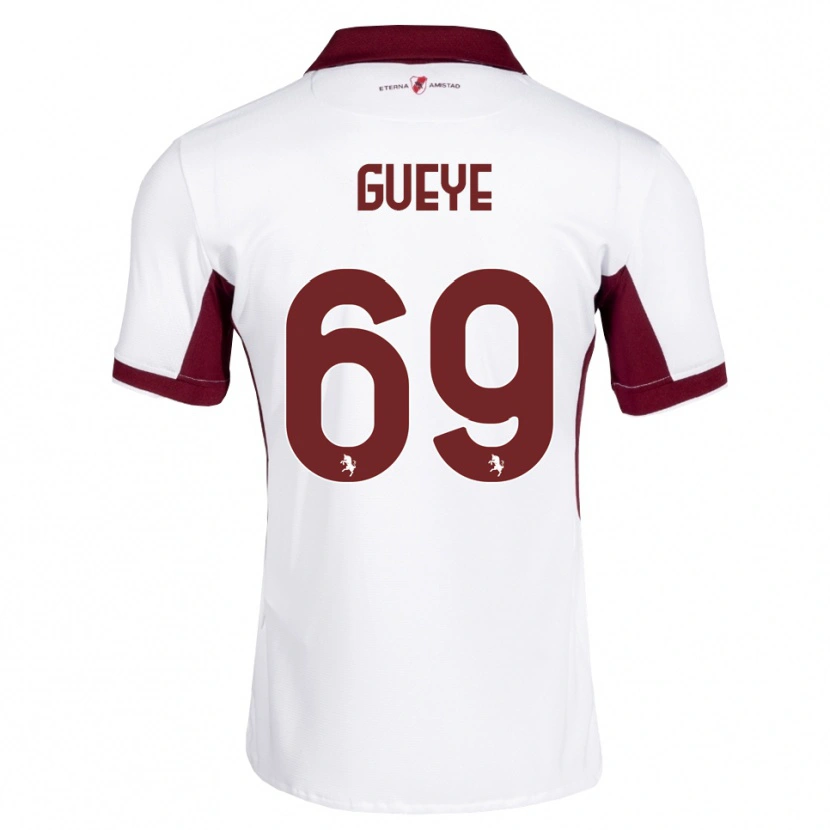Danxen Damen Ousmane Gueye #69 Burgund Weiß Rot Auswärtstrikot Trikot 2026/27 T-Shirt