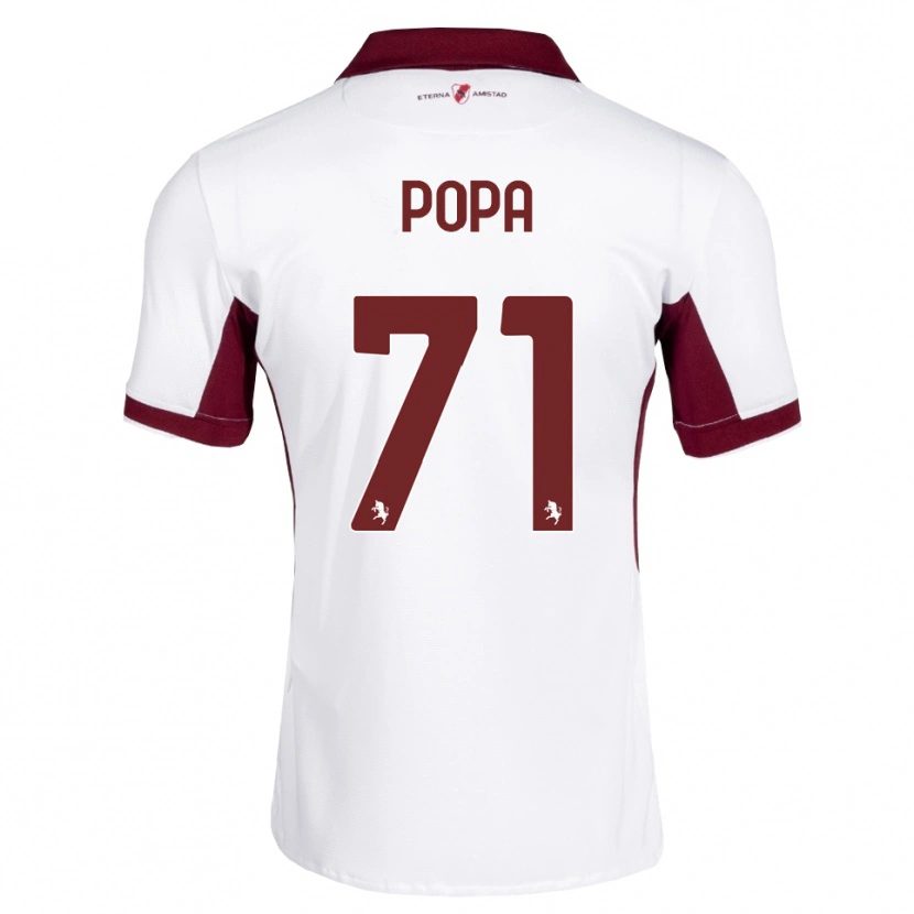 Danxen Damen Mihai Popa #71 Burgund Weiß Rot Auswärtstrikot Trikot 2026/27 T-Shirt