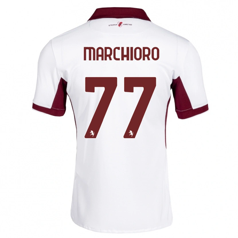 Danxen Damen Raffaele Marchioro #77 Burgund Weiß Rot Auswärtstrikot Trikot 2026/27 T-Shirt