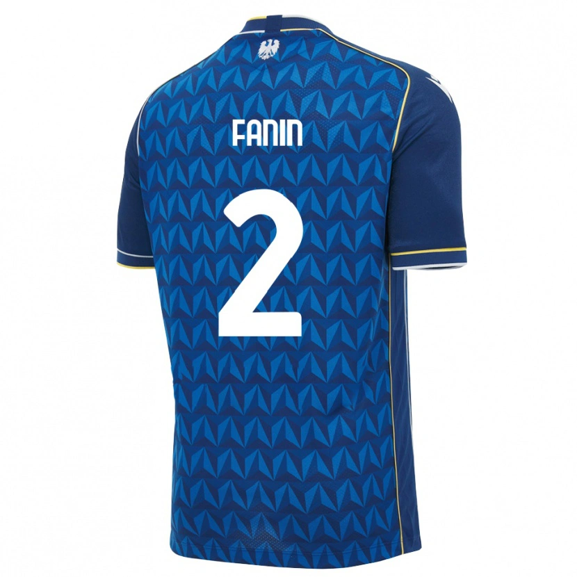Danxen Damen Alessandro Fanin #2 Königsblau Weiß Blau Auswärtstrikot Trikot 2026/27 T-Shirt