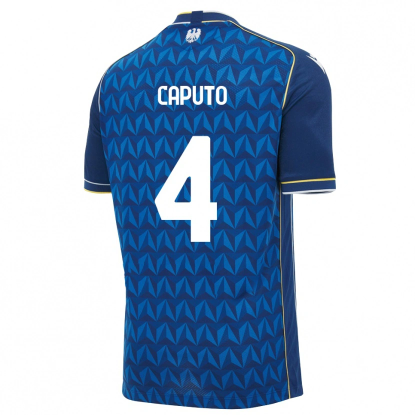 Danxen Damen Luigi Caputo #4 Königsblau Weiß Blau Auswärtstrikot Trikot 2026/27 T-Shirt