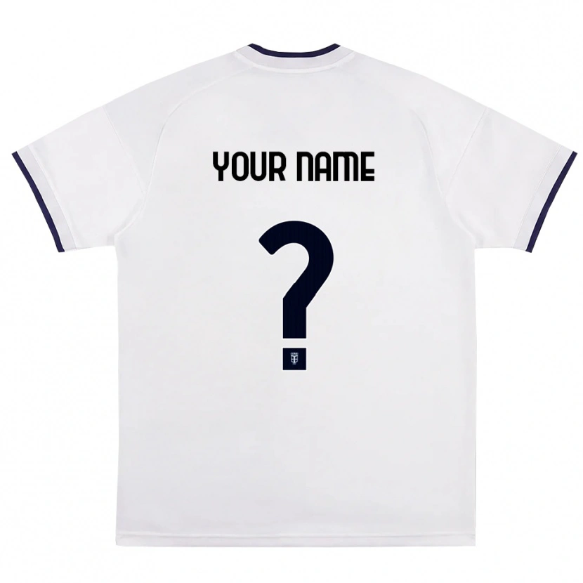 Danxen Damen Ihren Namen #0 Weiß Rot Königsblau Auswärtstrikot Trikot 2026/27 T-Shirt