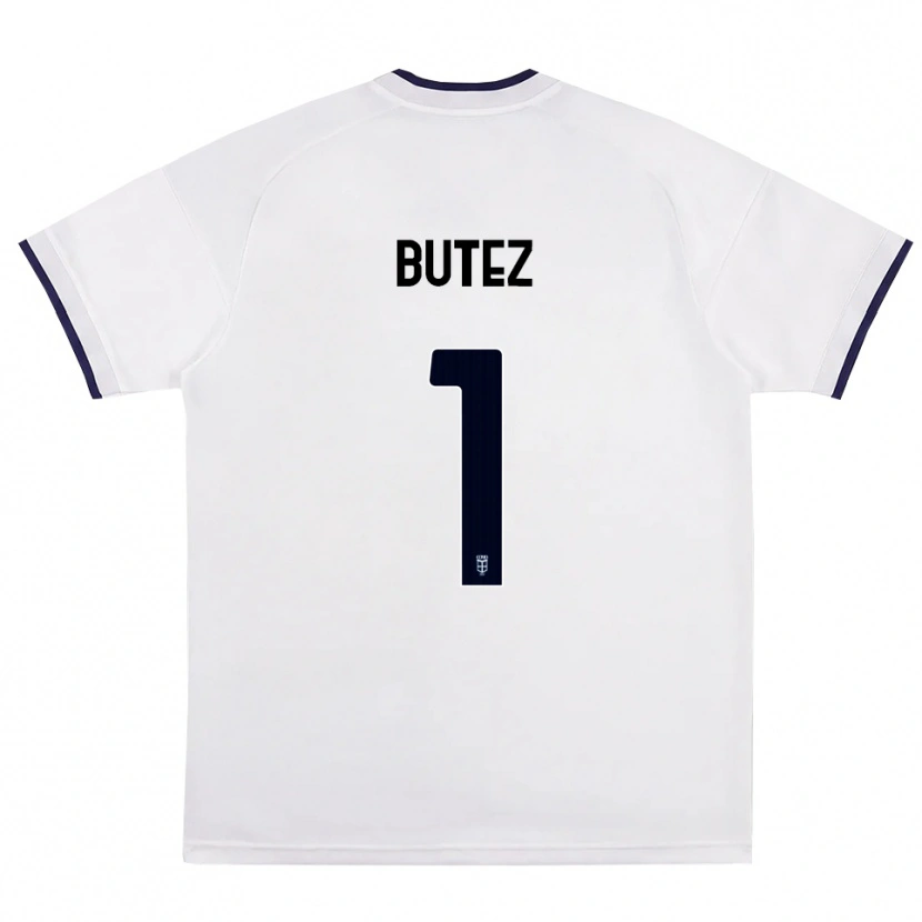 Danxen Damen Jean Butez #1 Weiß Rot Königsblau Auswärtstrikot Trikot 2026/27 T-Shirt