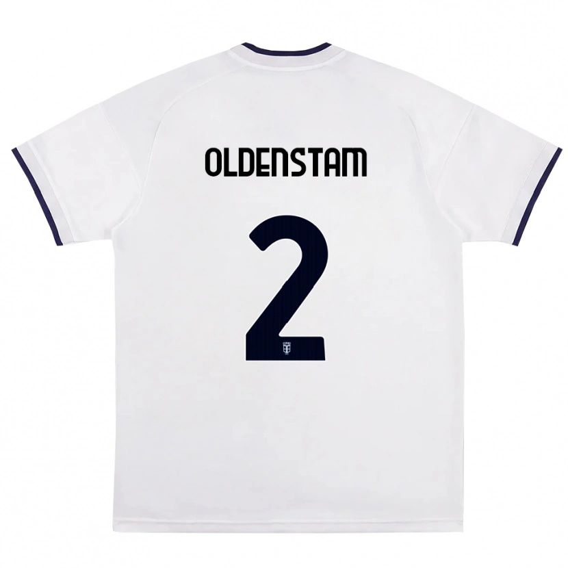 Danxen Damen Lyfe Oldenstam #2 Weiß Rot Königsblau Auswärtstrikot Trikot 2026/27 T-Shirt