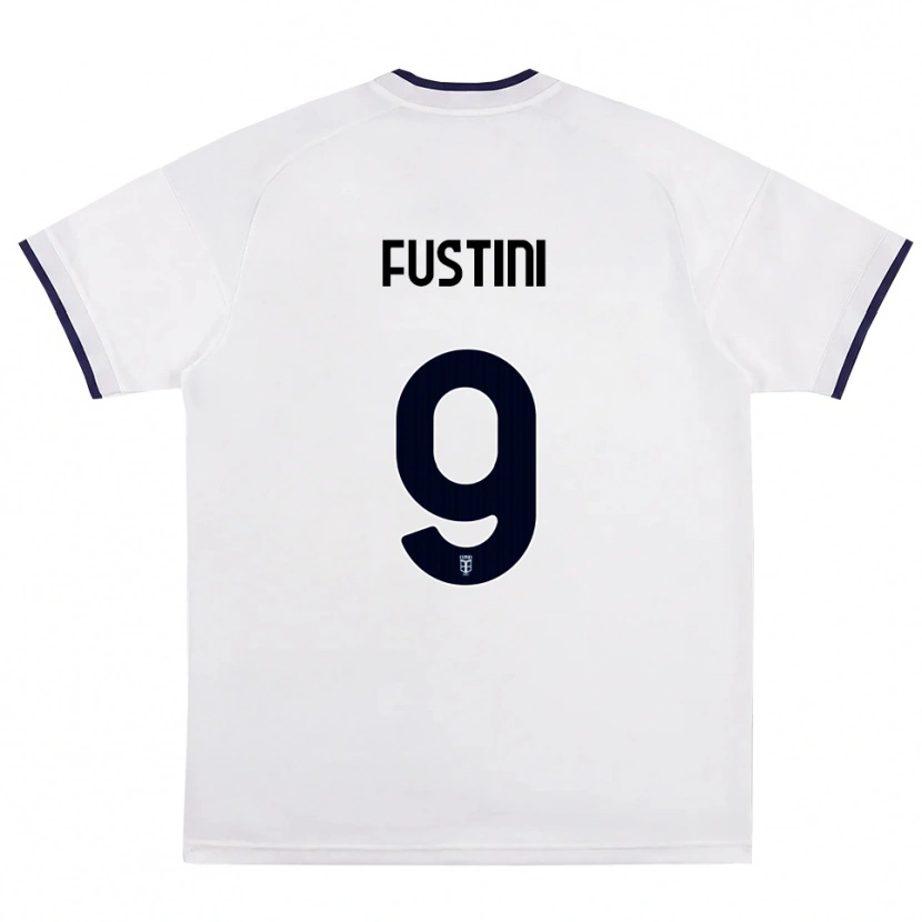 Danxen Damen Kevin Fustini #9 Weiß Rot Königsblau Auswärtstrikot Trikot 2026/27 T-Shirt