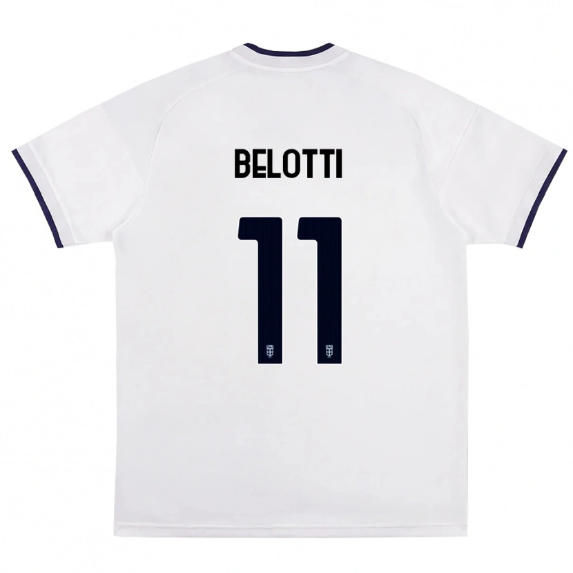 Danxen Damen Andrea Belotti #11 Weiß Rot Königsblau Auswärtstrikot Trikot 2026/27 T-Shirt