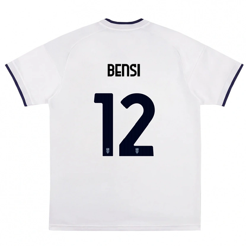 Danxen Damen Nicolò Bensi #12 Weiß Rot Königsblau Auswärtstrikot Trikot 2026/27 T-Shirt