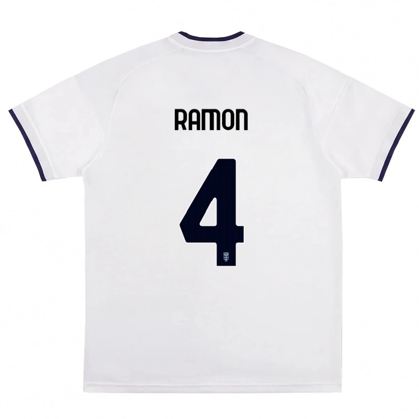 Danxen Damen Jacobo Ramón #4 Weiß Rot Königsblau Auswärtstrikot Trikot 2026/27 T-Shirt