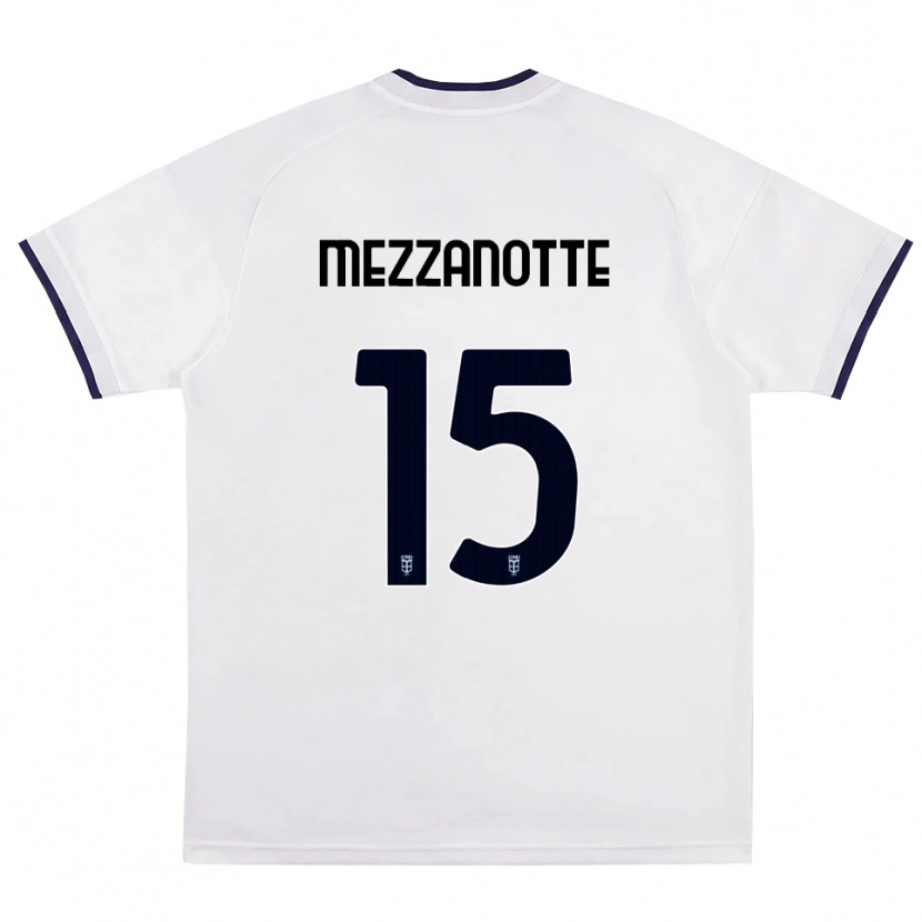 Danxen Damen Davide Mezzanotte #15 Weiß Rot Königsblau Auswärtstrikot Trikot 2026/27 T-Shirt