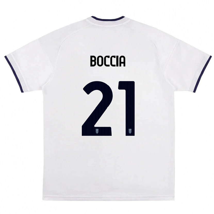 Danxen Damen Thomas Boccia #21 Weiß Rot Königsblau Auswärtstrikot Trikot 2026/27 T-Shirt