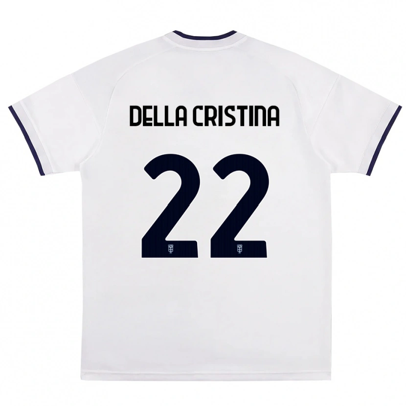 Danxen Damen Stefano Della Cristina #22 Weiß Rot Königsblau Auswärtstrikot Trikot 2026/27 T-Shirt