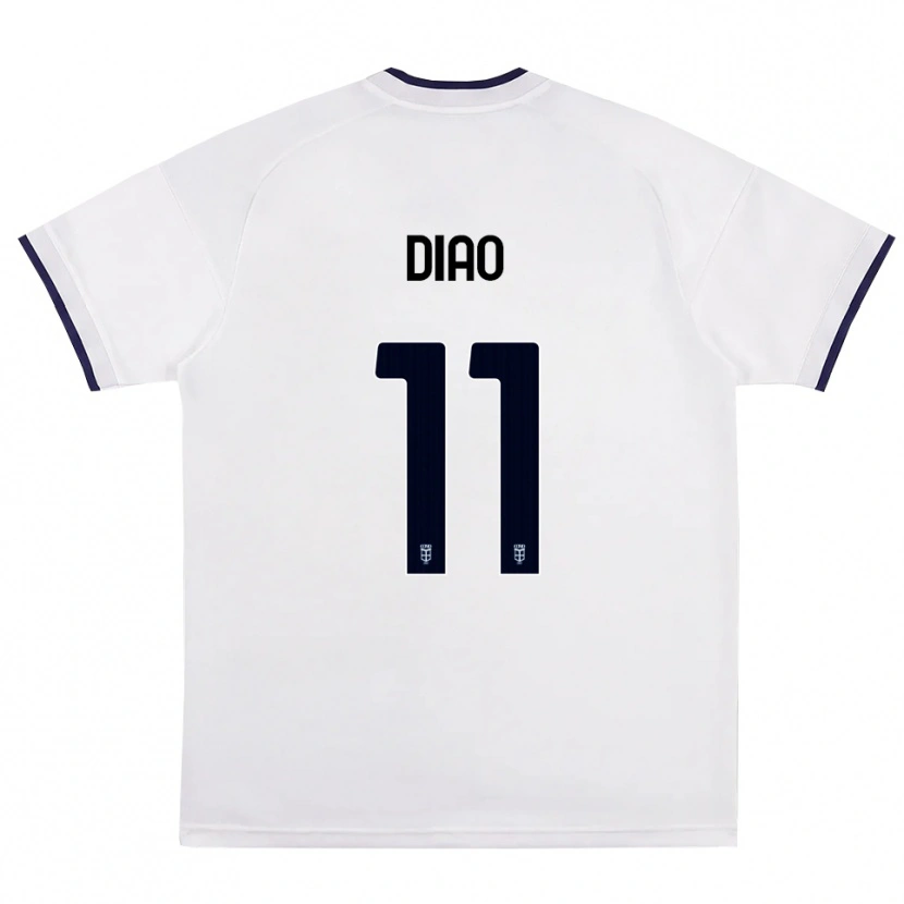 Danxen Damen Assane Diao #11 Weiß Rot Königsblau Auswärtstrikot Trikot 2026/27 T-Shirt