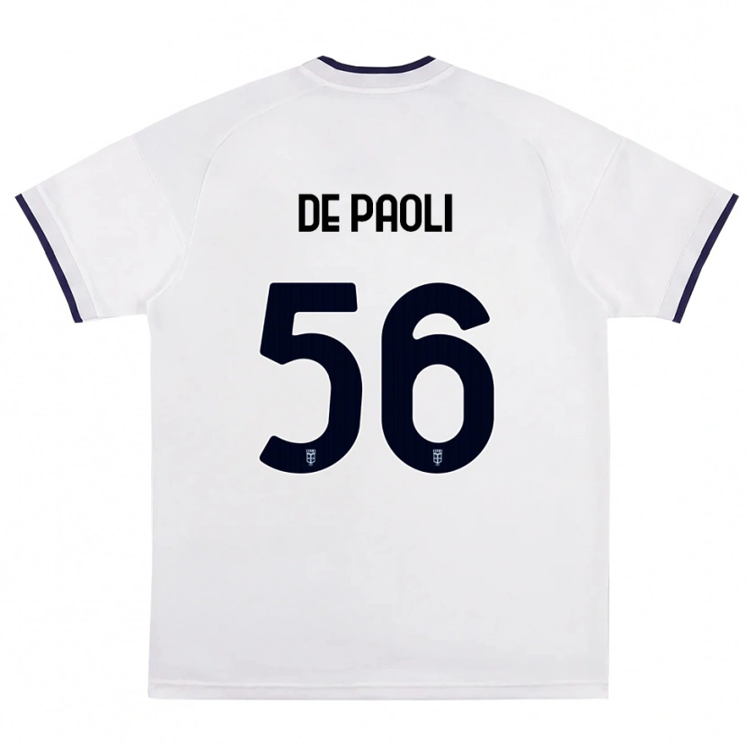 Danxen Damen Cristiano De Paoli #56 Weiß Rot Königsblau Auswärtstrikot Trikot 2026/27 T-Shirt