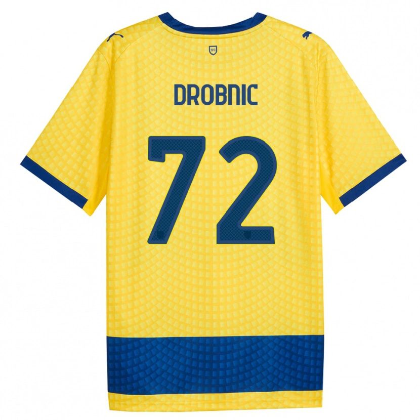Danxen Damen Dominik Drobnic #72 Gelb Blau Schwarz Auswärtstrikot Trikot 2026/27 T-Shirt