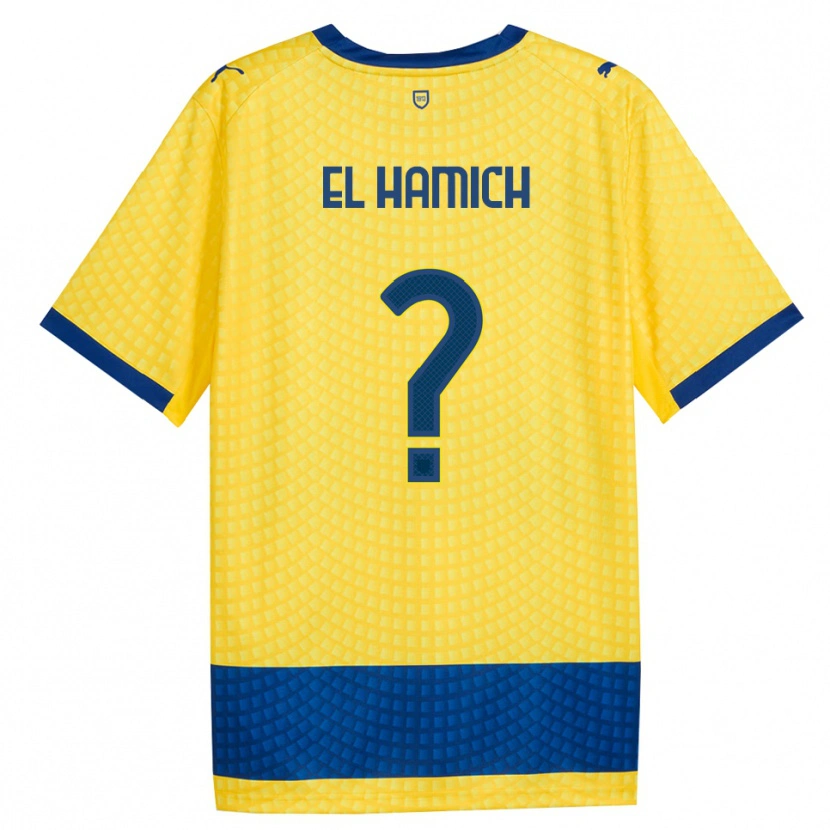 Danxen Damen Anas El Hamich #0 Gelb Blau Schwarz Auswärtstrikot Trikot 2026/27 T-Shirt