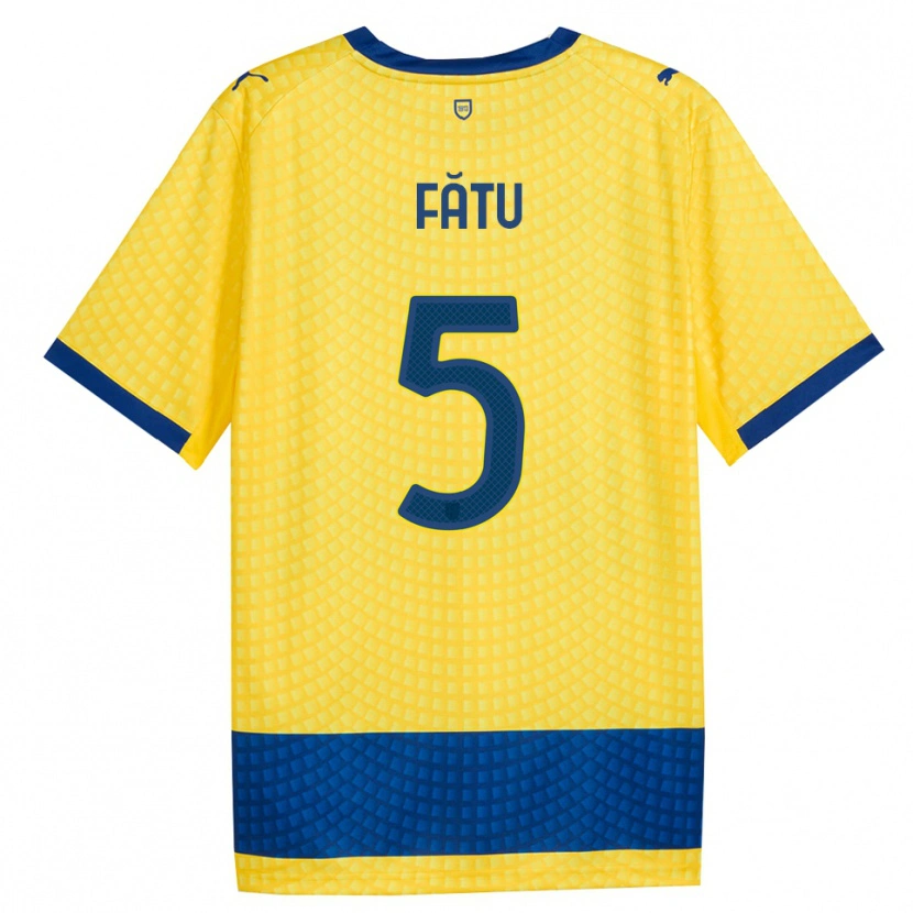 Danxen Damen Rareș Fătu #5 Gelb Blau Schwarz Auswärtstrikot Trikot 2026/27 T-Shirt